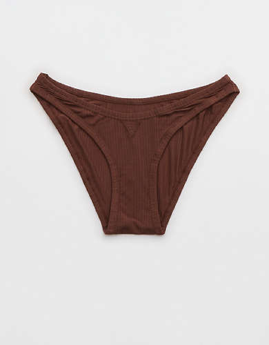 Aerie Modal Ribbed High Cut Bikini Underwear