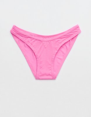 Tropical Pink Bikini Panty ~ size medium ~ brand is - Depop