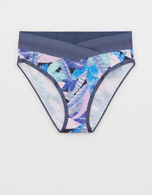 Aerie Cotton Crossover High Waisted Mom Underwear