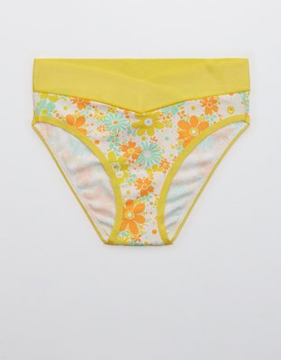 Aerie Cotton Crossover High Waisted Mom Underwear
