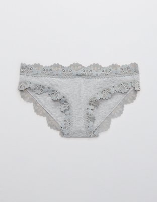 Aerie Cotton Snowday Lace Bikini Underwear