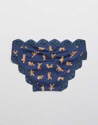 Aerie Cotton Snowday Lace Bikini Underwear