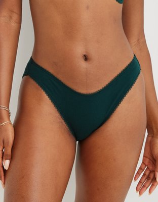 Aerie Pointelle High Cut Bikini Underwear