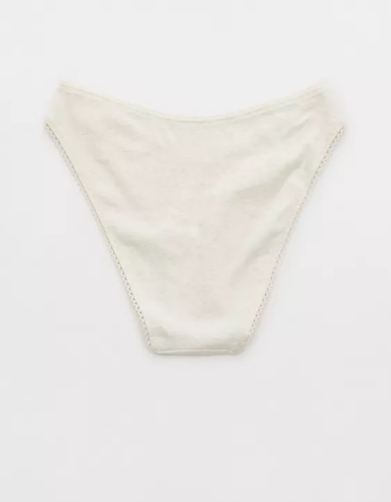Aerie Pointelle High Cut Bikini Underwear