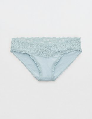 aerie Cotton Eyelash Lace Thong Underwear - ShopStyle