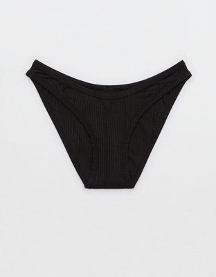 Aries Black Ribbed High Waist Briefs ARIES