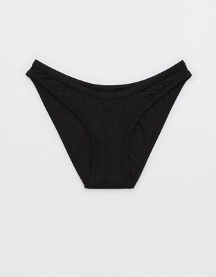Entyinea Women's Bikini Underwears Microfiber Smooth Stretch Brief Panty  Black M 