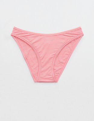 Women's Cotton Modal Thong Underwear in Light Pink size Medium