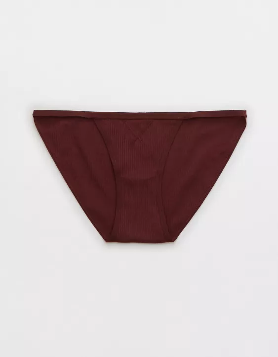 Aerie Cotton Ultra Low Rise String Bikini Underwear