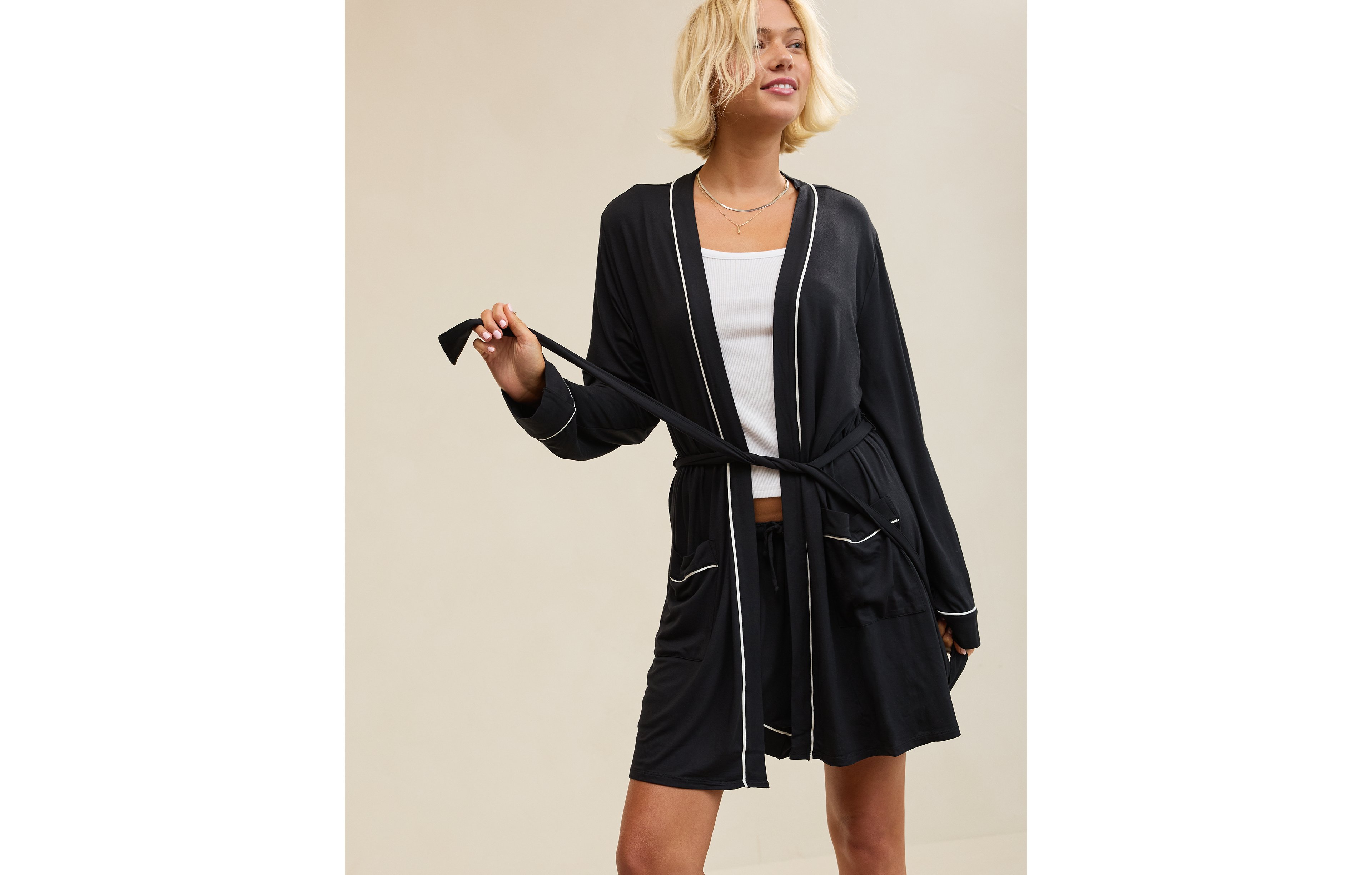 Aerie Real Soft® Piping Robe