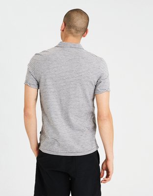 Мужские топы American Eagle AE Jersey Striped Polo — фото 4