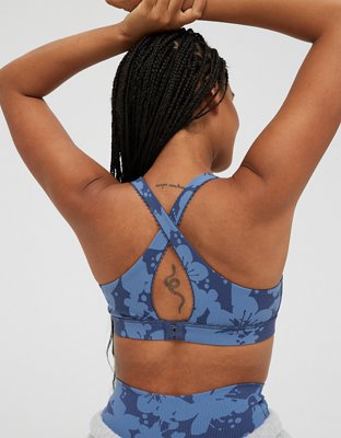 OFFLINE By Aerie Ribbed Keyhole Back Sports Bra