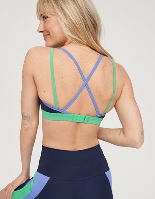 OFFLINE By Aerie Goals Colorblock Sports Bra