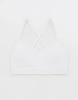 OFFLINE By Aerie Goals Rib Strappy Back Sports Bra