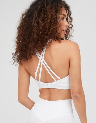 OFFLINE By Aerie Goals Rib Strappy Back Sports Bra