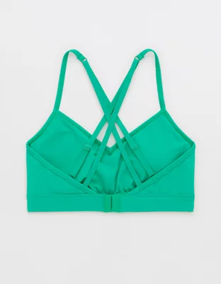 OFFLINE By Aerie Goals Rib Strappy Back Sports Bra