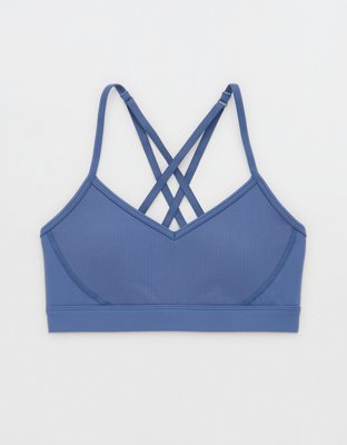 OFFLINE By Aerie Goals Rib Strappy Back Sports Bra