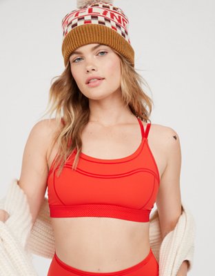 OFFLINE By Aerie Goals Ribbed Corset Sports Bra