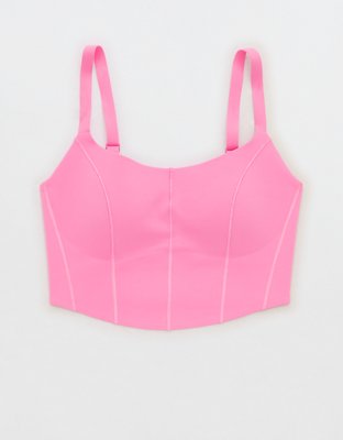 Aerie light pink sports bra size large