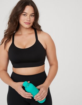 OFFLINE By Aerie Real Me Hold Up. Bra Deportivo Festoneado
