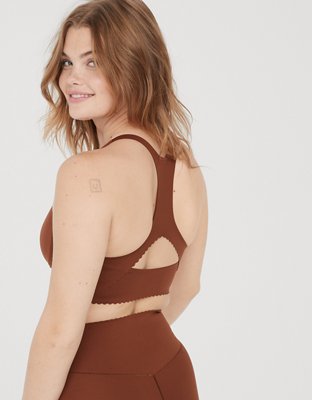 OFFLINE By Aerie Real Me Hold Up! Scallop Sports Bra