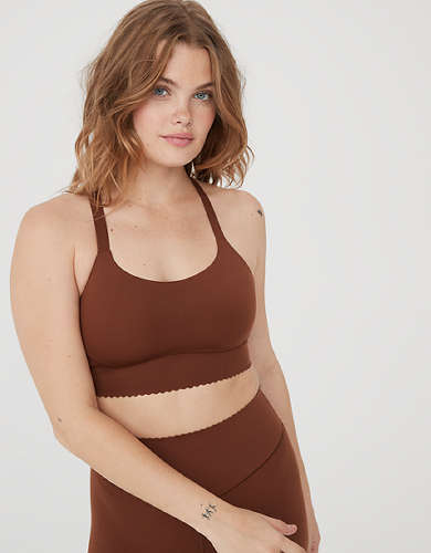 OFFLINE By Aerie Real Me Hold Up! Scallop Sports Bra