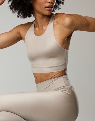 OFFLINE By Aerie Goals Gloss High Neck Sports Bra