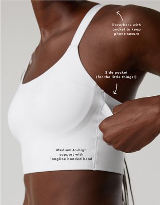 OFFLINE by Aerie Real Me XTRA Hold Up! Bra Deportivo con Bolsillo