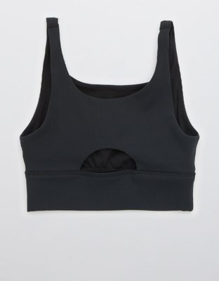 ribbed longline sports bra