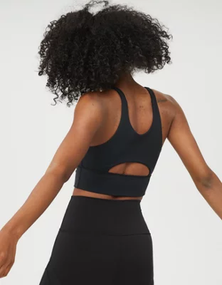 OFFLINE By Aerie Ribbed Longline Sports Bra