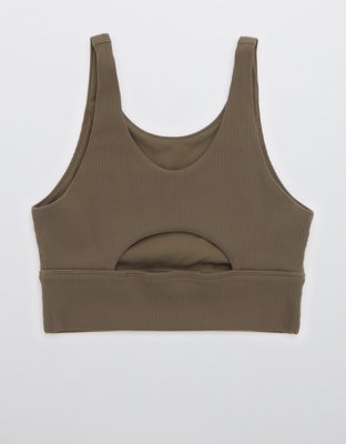 Спортивное бра OFFLINE By Longline, в рубчик — Aerie — фото 5