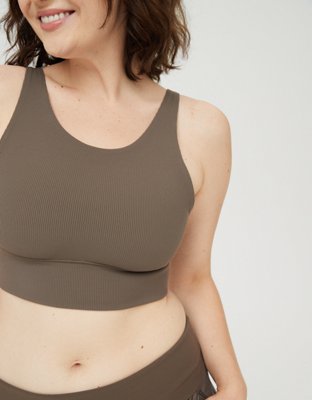 OFFLINE By Aerie Ribbed Plunge Sports Bra