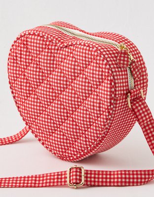 Aerie Quilted Heart Crossbody Bag