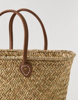 Aerie Oversized Woven Straw Bag