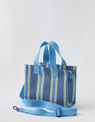 Aerie Mini Striped Mesh Tote Bag