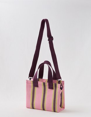 Aerie Mini Striped Mesh Tote Bag