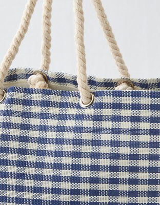 Aerie Woven Plastic Tote Bag