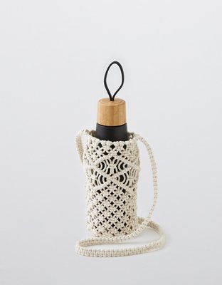 Aerie Crochet Water Bottle Bag