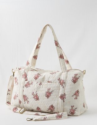 Quilted overnight bag sale