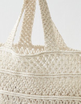 Aerie Jumbo Crochet Tote Bag