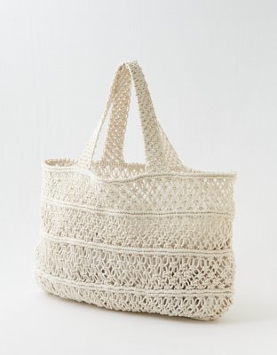 Aerie Jumbo Crochet Tote Bag