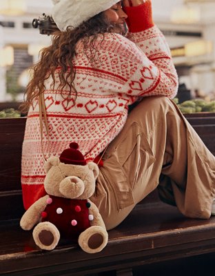 How cute is this teddy bear purse 😭🧸🙌🎁I love him!! @aerie