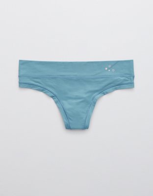 Aerie Smoothez No Show Xtra High Rise Thong Underwear In Sharp Green
