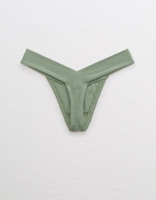 Aerie Real Me High Cut Thong Underwear