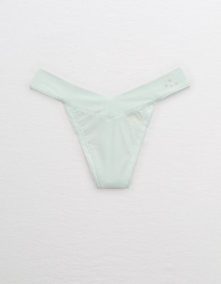 aerie, Intimates & Sleepwear, Aerie Ladies Real Soft Stretch Thong Underwear  Panties Size Medium