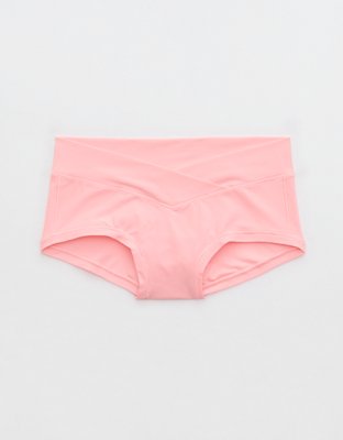 PEASKJP Women's Boyshorts Underwear Seamless Hipster Low Rise Breathable  Panties No Show Underwear, Pink M
