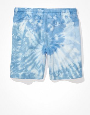Мужские брюки American Eagle AE 7" Tie-Dye Fleece Jogger Short — фото 4