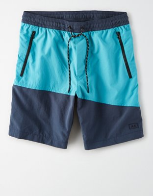 Men's Jogger Shorts: Khaki and Fleece | American Eagle