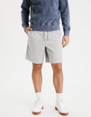 khaki jogger shorts mens