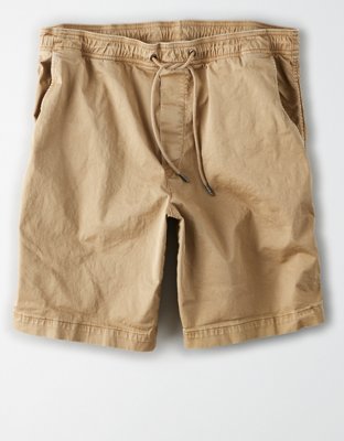 khaki jogger shorts